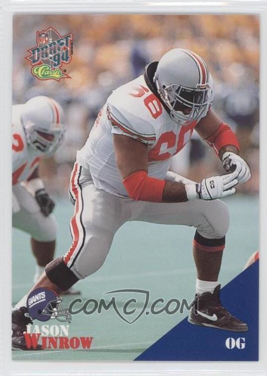 Jason Winrow 1994 Classic NFL Draft Base 42 Jason Winrow COMC Card