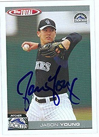 Jason Young (baseball) Jason Young autographed Baseball Card Colorado Rockies 2004 Topps