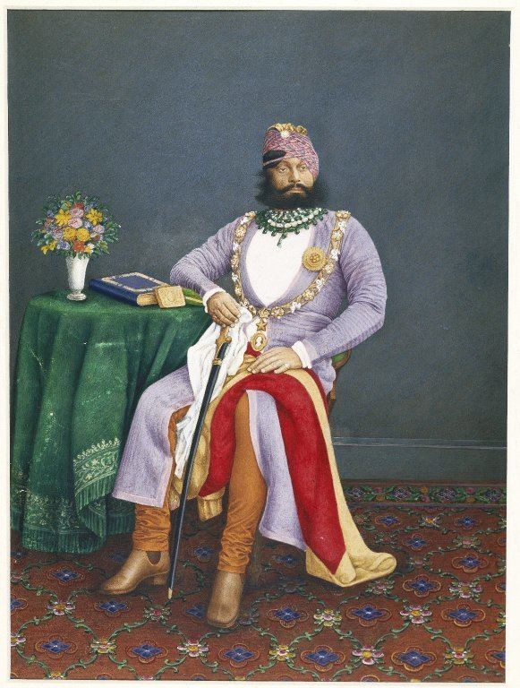 Jaswant Singh of Marwar PAINTING Colonial Era Maharaja Jaswant Singh of Marwar Attributed