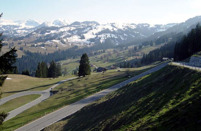 Jaun Pass Jaunpass Alpenpass Schweiz per Motorrad Fotos Bericht