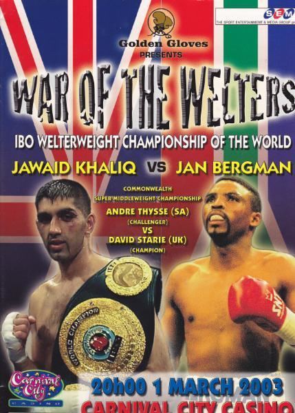 Jawaid Khaliq Jawaid Khaliq vs Jan Piet Bergman BoxRec