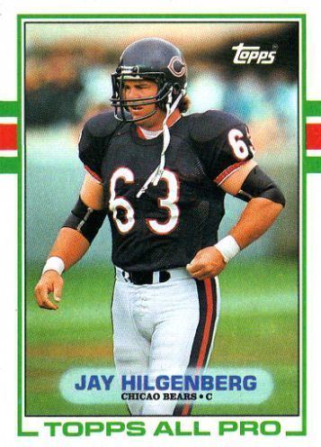 Jay Hilgenberg CHICAGO BEARS Jay Hilgenberg 59 TOPPS 1989 NFL American