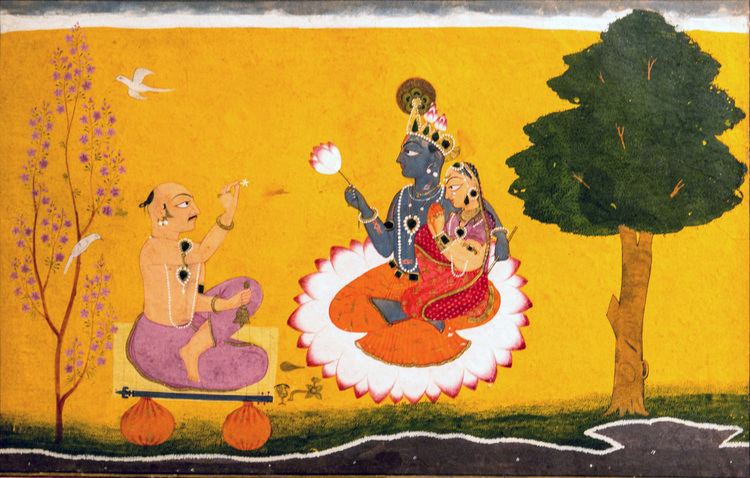 Jayadeva FileDelhiNational MuseumJayadeva worshipping Radha and Krishna