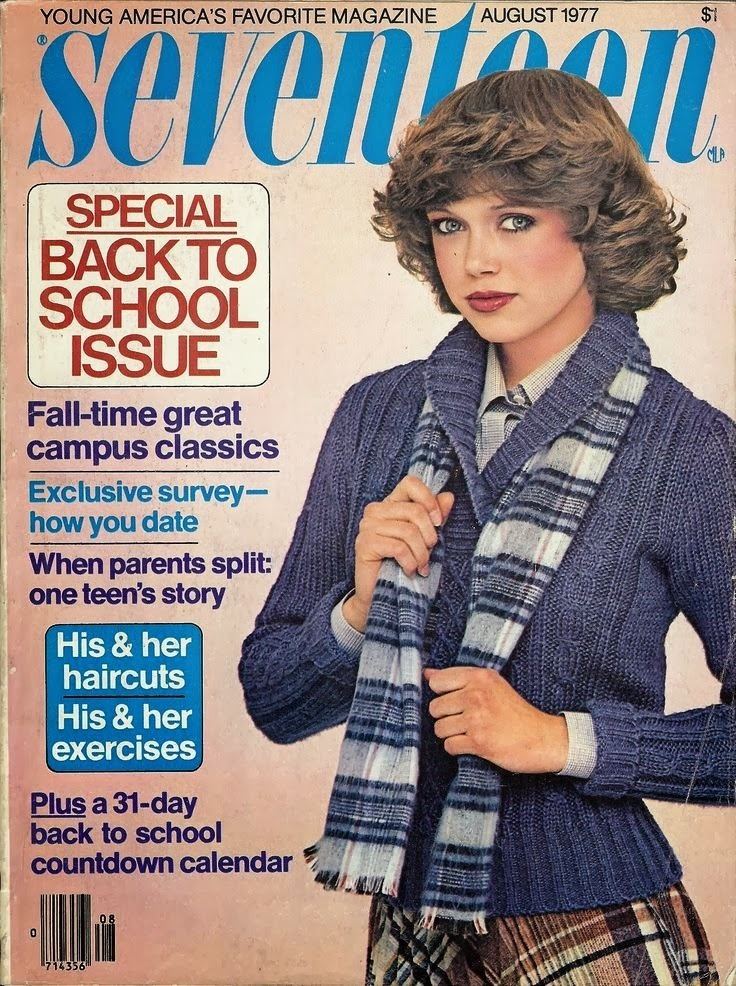 Jayne Modean as a model to Seventeen Magazine