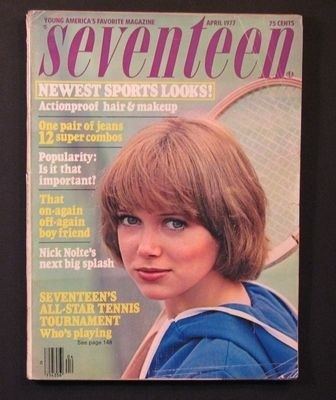Jayne Modean as a model to Seventeen Magazine
