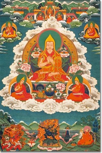 Je Tsongkhapa Je Tsongkhapa 2 with Sons and Protectors