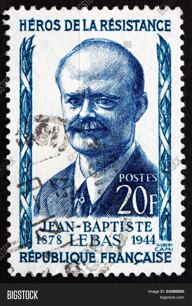 Jean-Baptiste Lebas Postage Stamp France 1957 Jeanbaptiste Lebas Politician Stock
