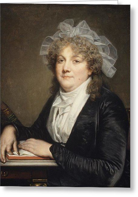 Jean-Baptiste Nicolet Madame Jeanbaptiste Nicolet Anne Painting by JeanBaptiste Greuze