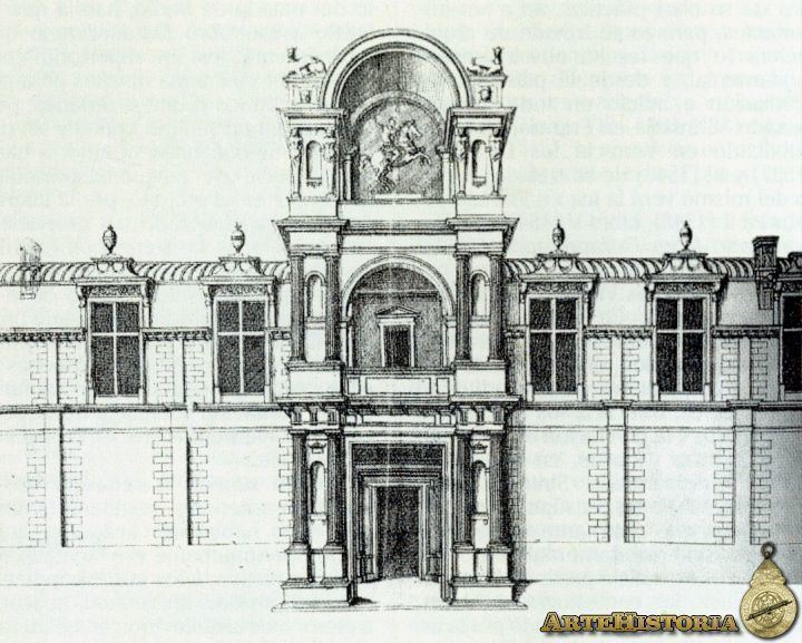 Jean Bullant Castillo de Ecouen Entrada del ala norte Obra