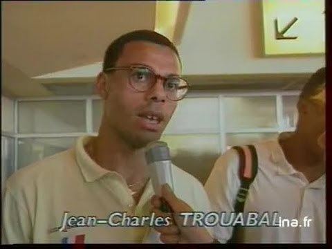 Jean-Charles Trouabal Retour Orly des athltes du relais 4 X 100 franais le plus