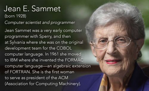 Jean E. Sammet Computer Pioneer Jean E Sammet Programmed before Programming Was a
