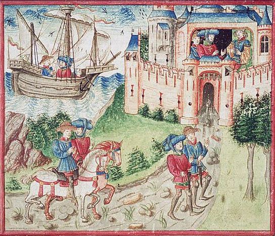 Jean Froissart FileJean Froissart and Espaing de Lyon on their way