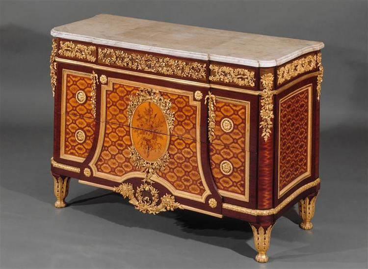 Jean Henri Riesener This sweet little commode made by JeanHenri Riesener of inlaid