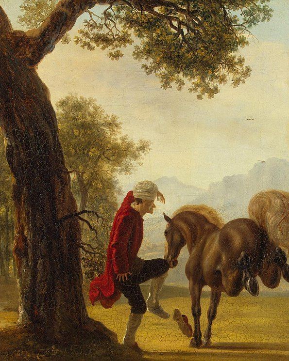 Jean Huber Voltaire Taming a Horse Jean Huber Hermitage Museum