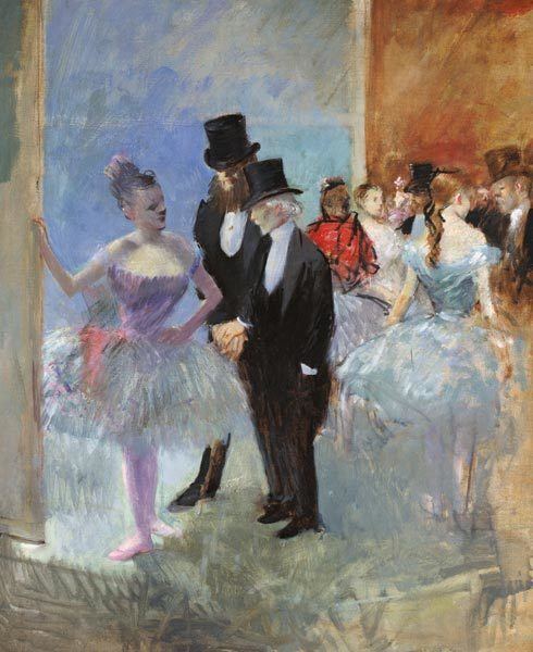 Jean-Louis Forain The Wings of the Opera in the Foyer Jean Louis Forain