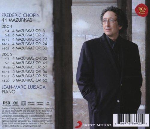 Jean-Marc Luisada JeanMarc Luisada Frederic Chopin Chopin Mazurkas Amazoncom