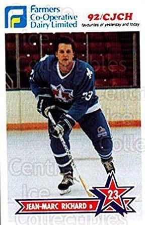 Jean-Marc Richard (ice hockey) Amazoncom CI JeanMarc Richard Hockey Card 199091 Halifax