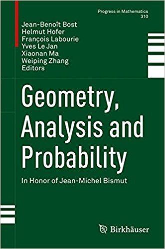 Jean-Michel Bismut Geometry Analysis and Probability In Honor of JeanMichel Bismut