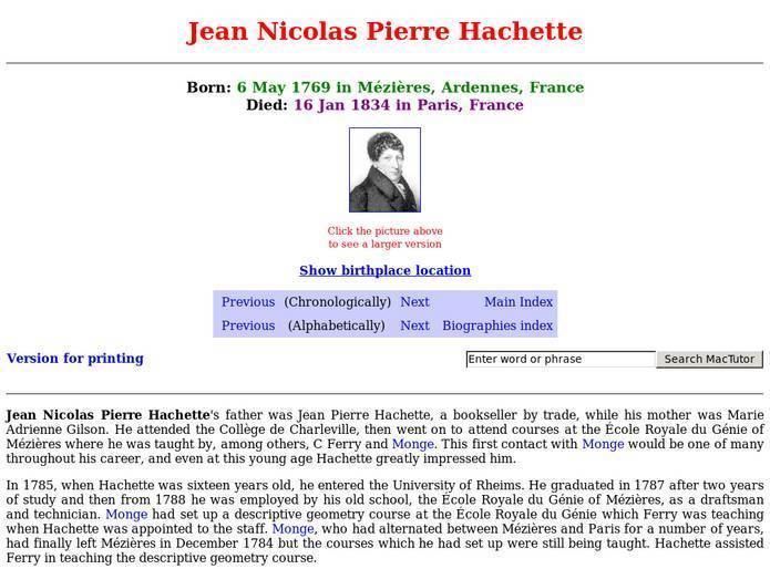 Jean Nicolas Pierre Hachette Jean Nicolas Pierre Hachette Resources Digital Chalkboard