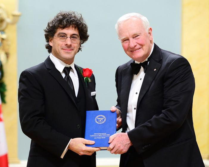 Jean-Philippe Warren SSHRCfunded researcher wins 2015 Governor General39s Award