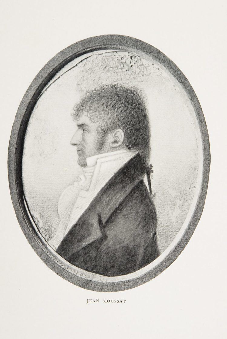 Jean Pierre Sioussat Jean Pierre Sioussat c 1815 White House Historical Association