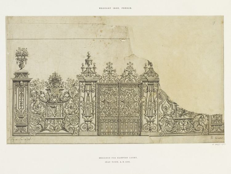 Jean Tijou Illustration of the Fountain Screen at Hampton Court