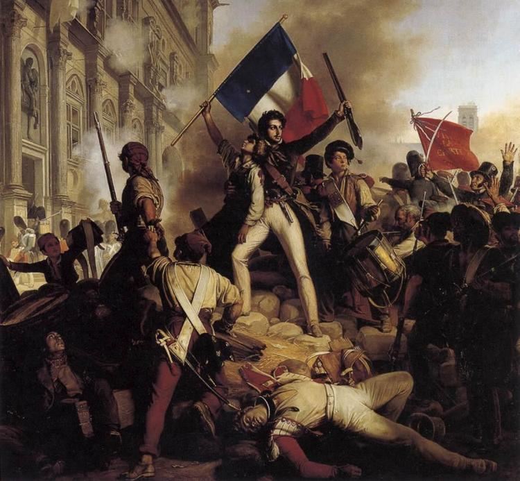 Jean-Victor Schnetz FileRvolution de 1830 Combat devant l39htel de ville