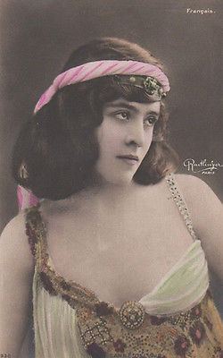 Jeanne Delvair French Stage And Film Actress Jeanne Delvair Antique Photo Postcard