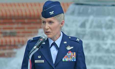 Jeannie Leavitt Colonel Leavitt Becomes First Female Wing Commander HMH
