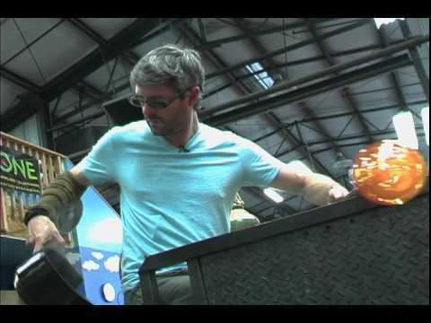 Jeff Ballard (artist) Jeff Ballard Sculpting a Glass Pillow YouTube