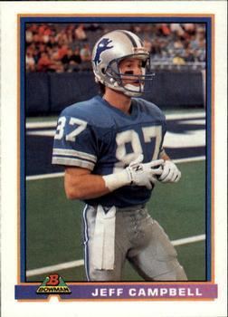 Jeff Campbell (American football) Jeff Campbell Gallery 1991 The Trading Card Database
