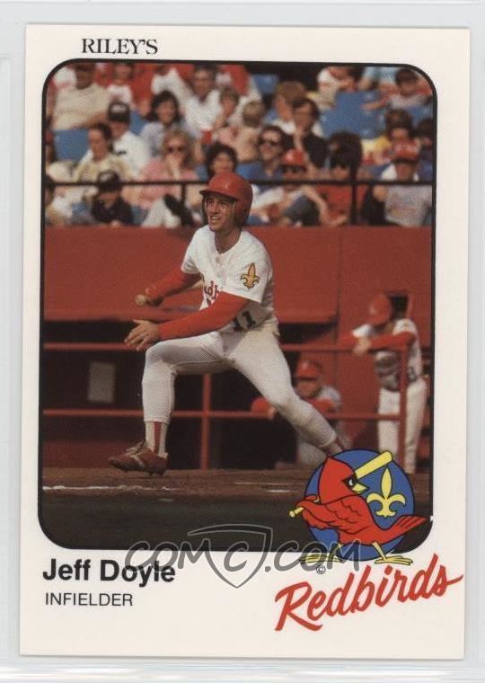Jeff Doyle (baseball) 1981 Rileys Louisville Redbirds Base 11 Jeff Doyle COMC