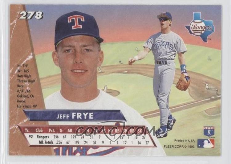Jeff Frye 1993 Fleer Ultra Base 278 Jeff Frye COMC Card Marketplace