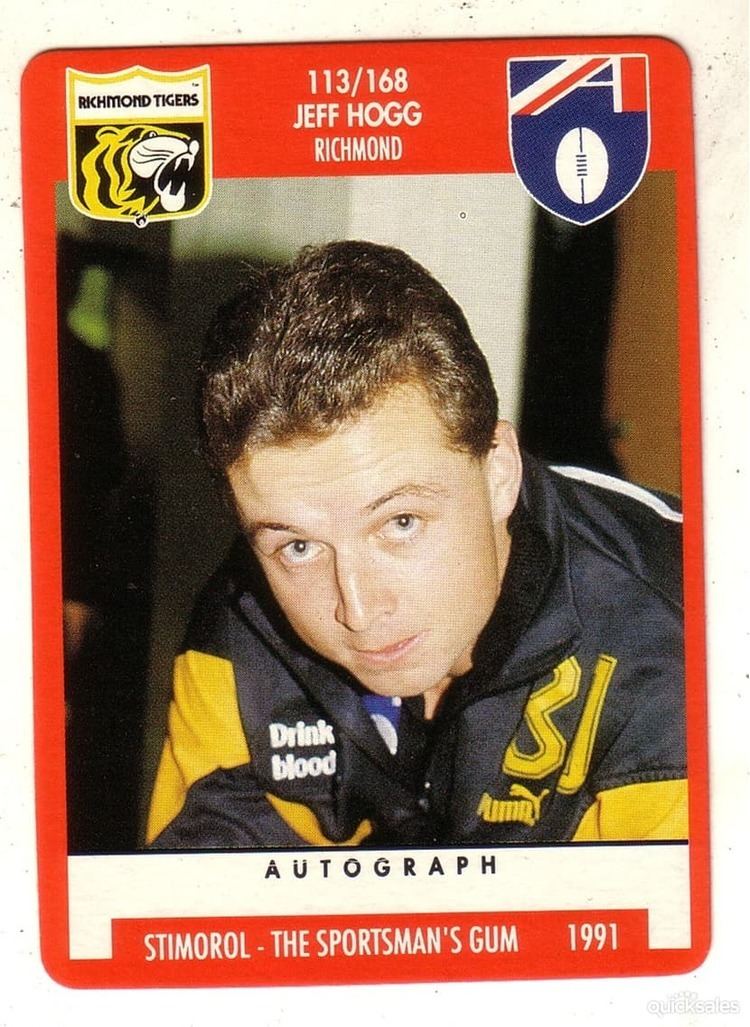 Jeff Hogg STIMOROL VFL AFL 1991 RICHMOND JEFF HOGG quicksalescomau