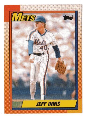 Jeff Innis NEW YORK METS Jeff Innis 557 TOPPS 1990 Baseball Trading