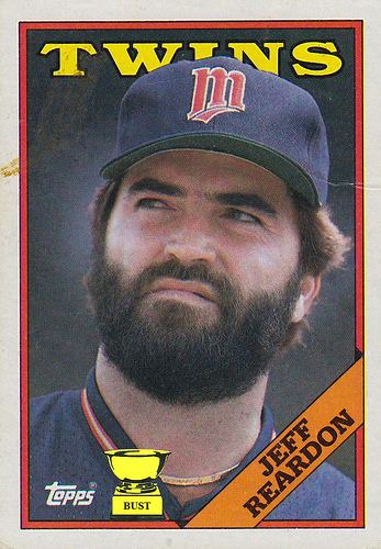 Jeff Reardon Baseball Card Bust Jeff Reardon 1988 Topps