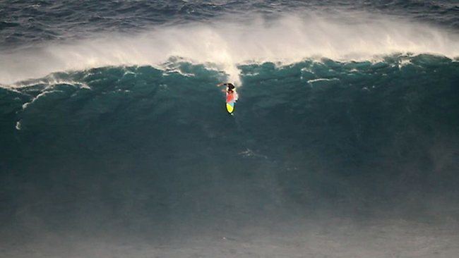 Jeff Rowley Big wave surf daredevil Jeff Rowley paddles in to conquer