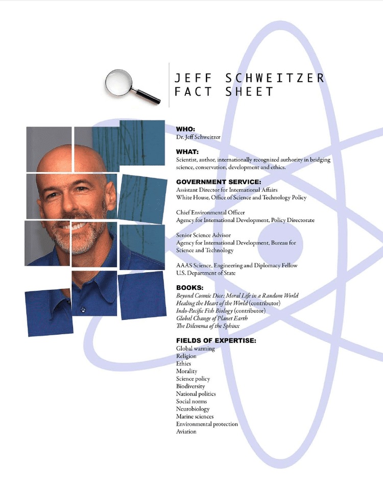 Jeff Schweitzer DR JEFF SCHWEITZER