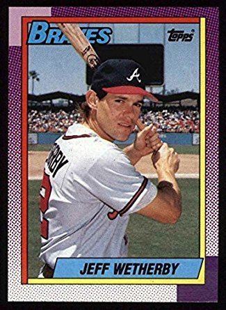 Jeff Wetherby Amazoncom 1990 Topps 142 Jeff Wetherby Atlanta Braves Baseball