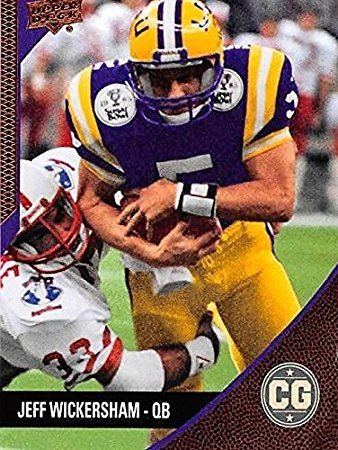 Jeff Wickersham Jeff Wickersham Football Card LSU Tigers 2014 Upper Deck