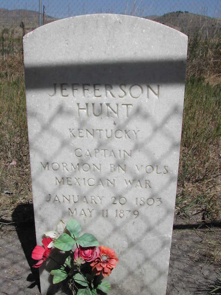 Jefferson Hunt Capt Jefferson Hunt 1803 1879 Find A Grave Memorial
