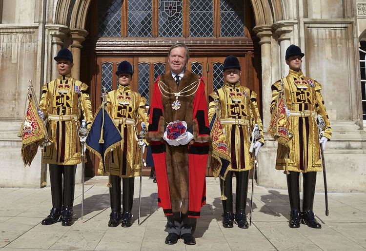 Jeffrey Evans, 4th Baron Mountevans Lord Mountevans elected Lord Mayor of the City of London Maritime