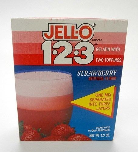 Jell-O 1-2-3 24YearOld Strawberry JellO 123 A Review Food Junk
