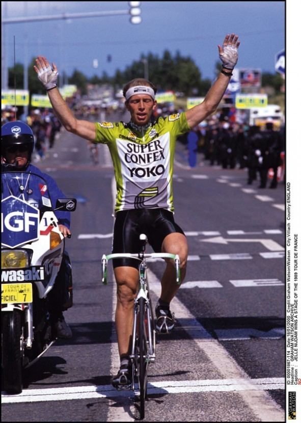 Jelle Nijdam 1989 Tour de France stage 14 Nijdam repeats in Gap