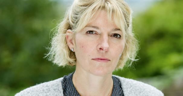 Jemma Redgrave looking serious in her short hair