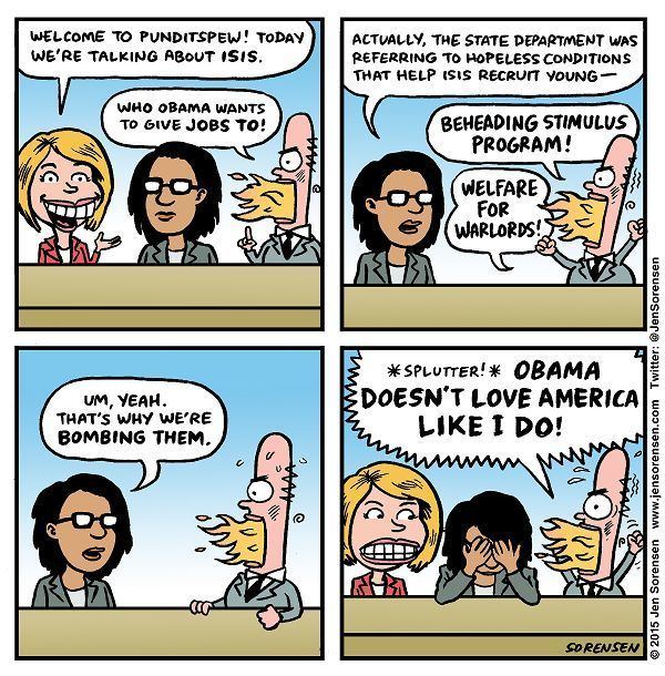 Jen Sorensen Obama and ISIS 02242015 Cartoon by Jen Sorensen