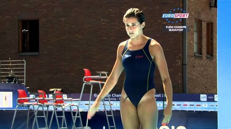 Jenifer Benítez wearing a swimsuit at "Euro Champs Budapest"