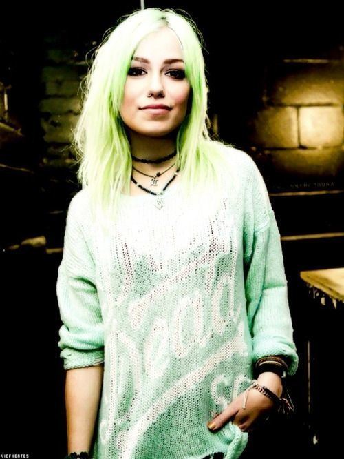Jenna McDougall Jenna McDougall here comes her neon green hair The