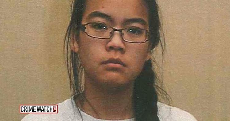 Jennifer Pan with braided hair while wearing eyeglasses and a white sweatshirt
