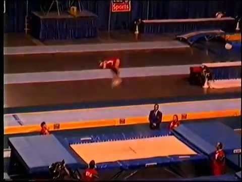 Jennifer Parilla Jennifer Parilla USA 1996 World Championships Trampoline Final YouTube